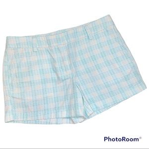 Kids Blue Checkered Shorts